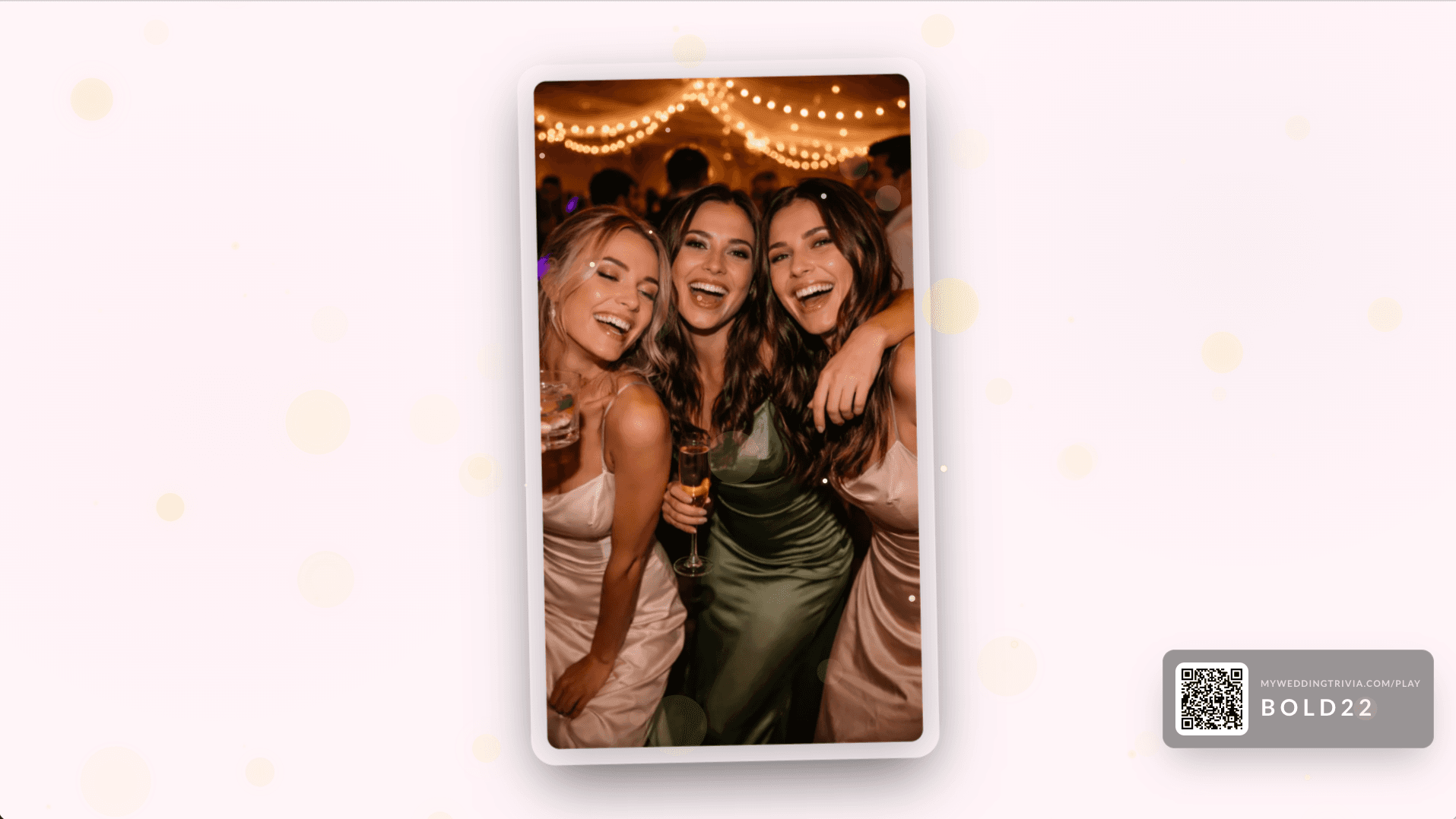 Guest uploading a wedding photo from their phone to the Live Photo Wall